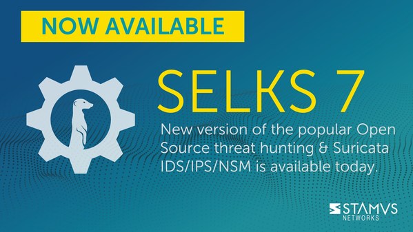 Stamus Networks announces general availability of SELKS 7 - the newest version of the popular Open Source threat hunting & Suricata IDS/IPS/NSM