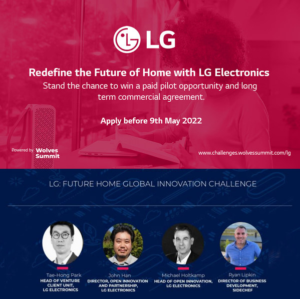 LG Electronics launches 'LG Future Home Global Innovation Challenge' in partnership with Wolves Summit