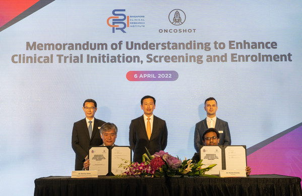 Left to right. Top row: Prof John Lim; Mr Ong Ye Kung; Mr Ruslan Enikeev. Bottom row: Dr Danny Soon; Dr Huren Sivaraj. Photo taken from CRIS Symposium 2022.