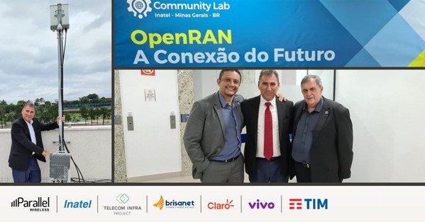 패러렐 와이어리스, Inatel, 텔레콤 인프라 프로젝트(TIP), Brisanet, Claro, TIM, Vivo와 협력하여 브라질에서 오픈랜 현장 시험 실시