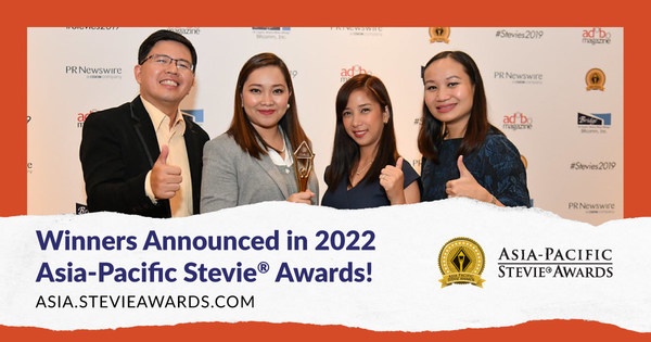 Winners in the 2022 Asia-Pacific Stevie Awards Announced