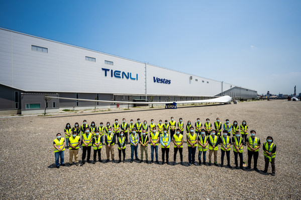 Vestas completes its first locally produced V174-9.5 MW(TM) blade in Taiwan