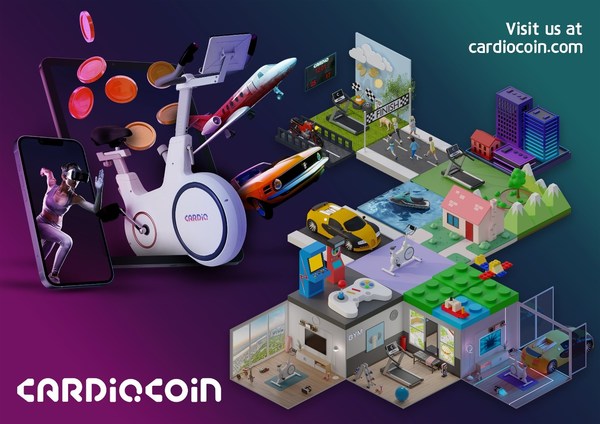 CARDIOCOIN COMBINES MOVE & PLAY-TO-EARN FOR GLOBAL 500 MILLION FITNESS USER MARKET TO BRIDGE REAL & METAVERSE FITNESS