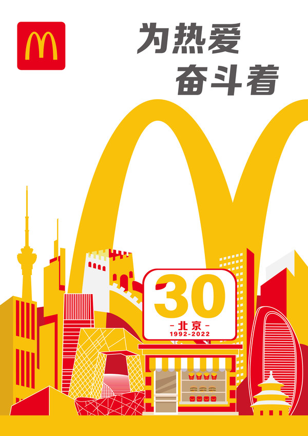麦当劳携手中青报，发起北京30周年主题故事征集
