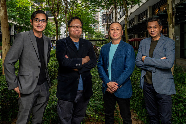 From right to left: Ehon Chew (CFO), Dr Koh Wee Lit (CTO), Siswanto (Managing Partner) and Manichel Subra (Managing Partner)