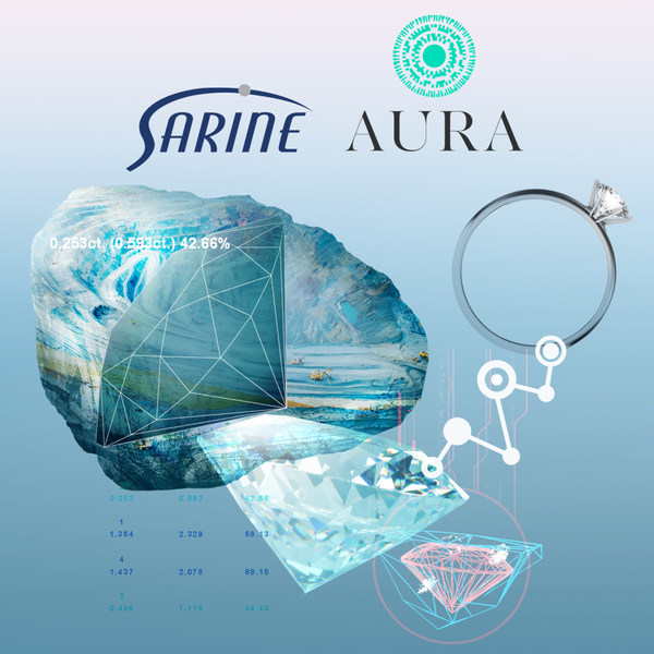 Aura Blockchain Consortium, Sarine과 협력