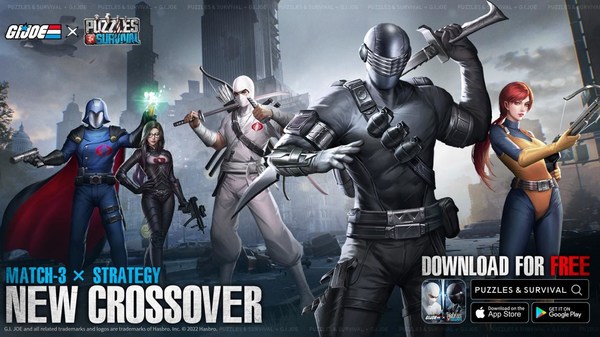 G.I. JOE will be battling for survival in Puzzles &Survival for a limited time starting today