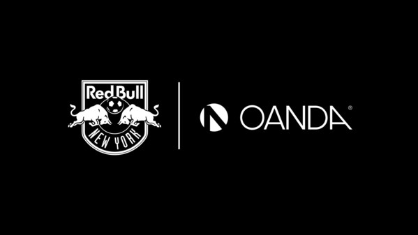 OANDA & New York Red Bulls - Pengumuman Kerja sama Sponsor Seragam - Tampilan Logo