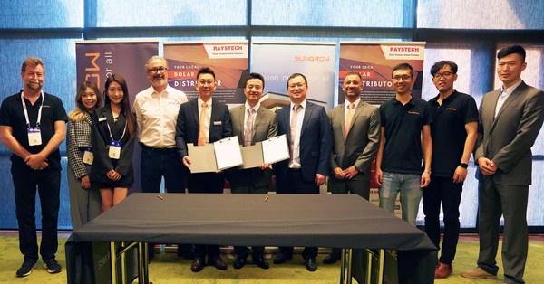 Sungrow Signed 150MW Distribution Agreement with Raystech Group During Smart Energy Expo 2022