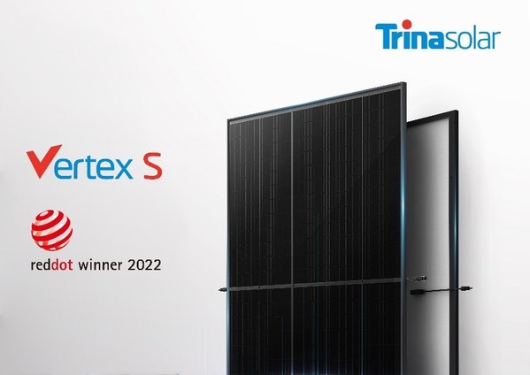 トリナ・ソーラーのVertex Sが2022年Red Dot Design Awardを受賞