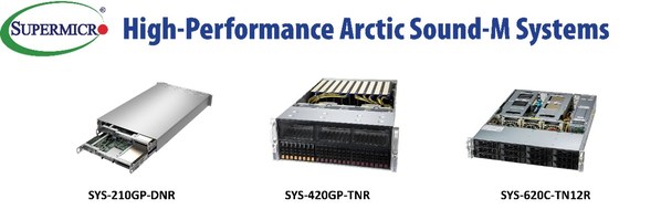 搭載 Arctic Sound-M GPU 的 Supermicro 系統