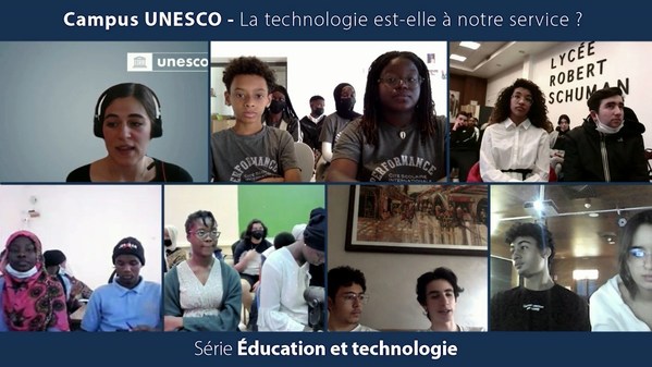 Cuplikan layar "Campus UNESCO" dalam bahasa Perancis