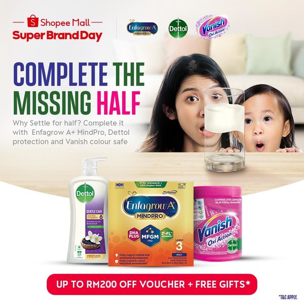 Why settle for less? Malaysians complete #TheMissingHalf with Reckitt and Shopee