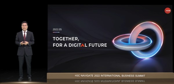 Gary Huang, Co-President of H3C and President of International Business, launched the H3C 2022 International Market Strategy at the H3C NAVIGATE 2022 International Business Summit.