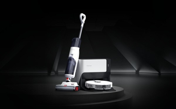 Roborock’s new G10 robot vacuum cleaner (sweeping & mopping) and U10 smart cordless dual scrubber using INEOS Styrolution’s Novodur® grades (image courtesy of Roborock, 2022)