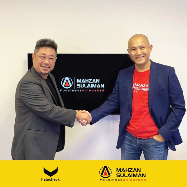 Mark Leow (Left) - founder & managing director of HaloCheck.xyz and Mahathir Mahzan (Right) - founding & managing partner of Mahzan Sulaiman