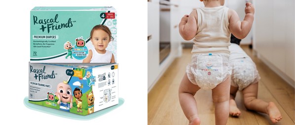 PREMIUM BABY BRAND RASCAL + FRIENDS PARTNERS WITH MOONBUG ENTERTAINMENT FOR SPECIAL EDITION COCOMELON DIAPER LINE