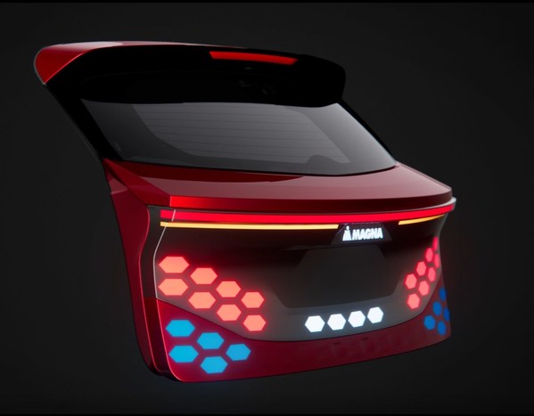 麥格納突破車尾照明技術，點亮汽車設計的未來