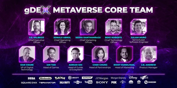 gDEX Metaverse Core Team