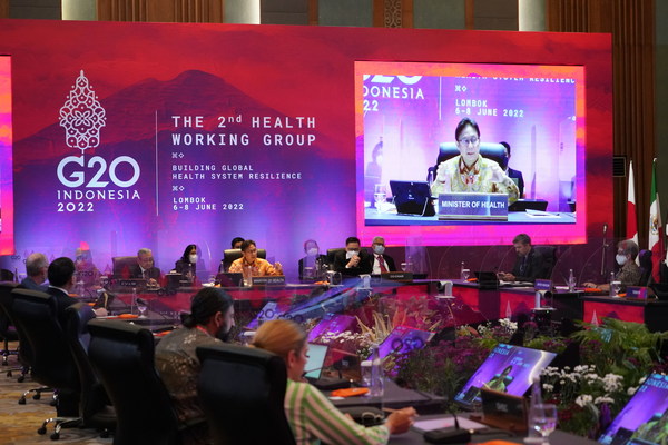 印度尼西亞共和國衛生部在第二屆衛生工作組會議上探討了全球衛生系統的復原能力