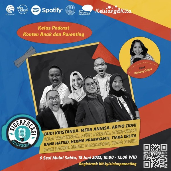 Indonesia's Ministry of Communications and Informatics with Siberkreasi and Spotify Presents a Series of Podcast Classes for Parenting and Children