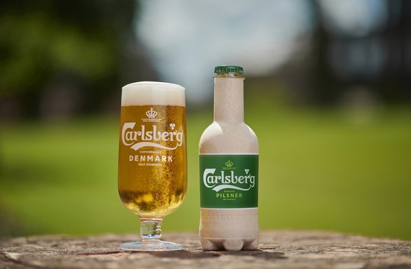 Carlsberg reveals next generation Fibre Bottle, made from sustainably sourced wood fibre and plant-based lining