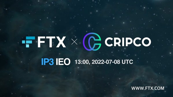 CRIPCO debuts with IP3 token listing on FTX as it launches IP-based Blockchain and NFT Business