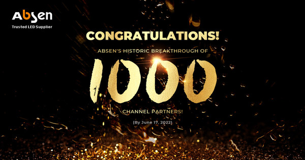 Absen reaches an historic milestone of signing 1000 global channel partners