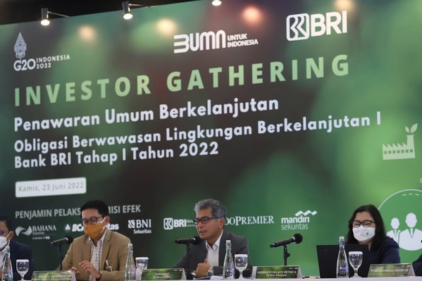 BRI發行50億印尼盧比綠色債券，鞏固其印尼ESG公司市場領導者地位