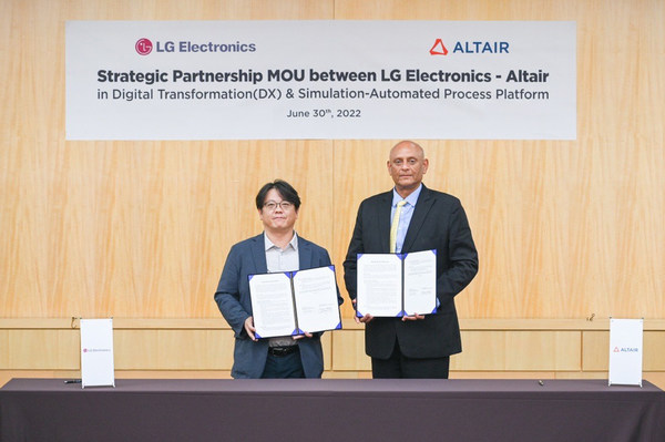 Altair 与 LG Electronics 签署谅解备忘录