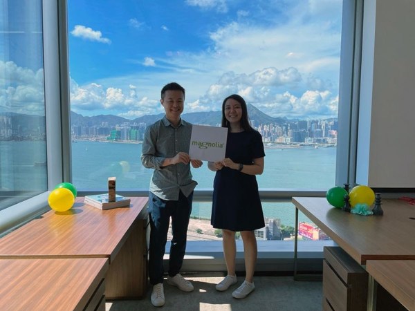 Magnolia’s Hong Kong office is strategically located in the central business district, and its launch was officiated by Ben Chen (Vice President of Consulting APAC & Country Manager of Hong Kong) and Ng Ching Hun (Marketing Manager APAC).