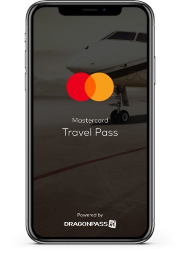 Mastercard Travel Pass app, powered by DragonPass app login page