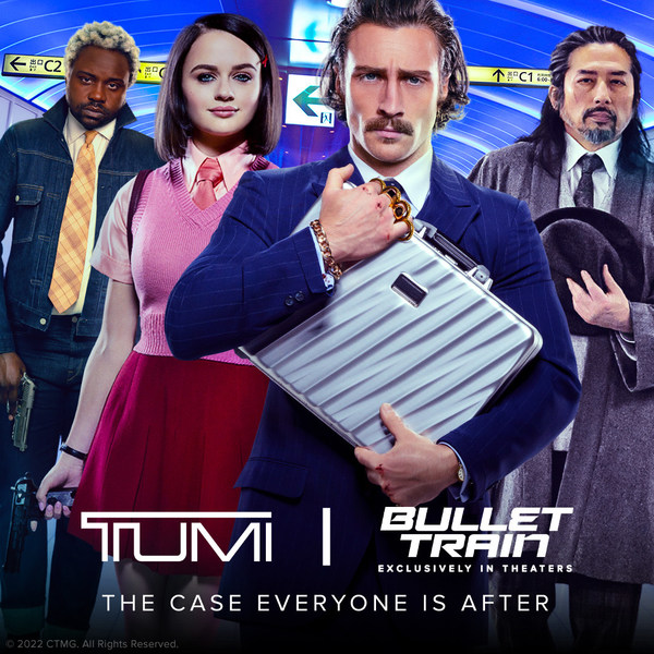 TUMI 的 19 Degree Aluminum 手提箱「讓人趨之若鶩的手提箱」在《子彈列車》中亮相