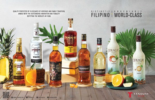 Tanduay's award-winning rums are available in the United States and Europe.