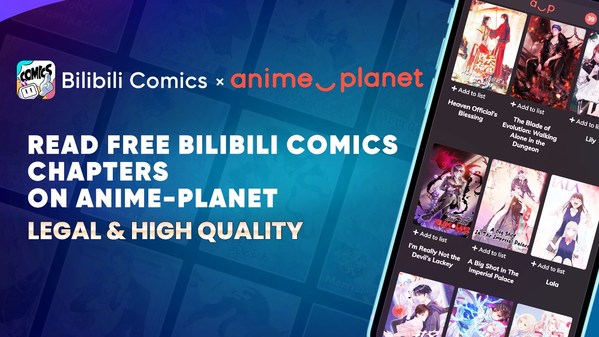Bilibili Comics announces partnership with Anime-Planet
