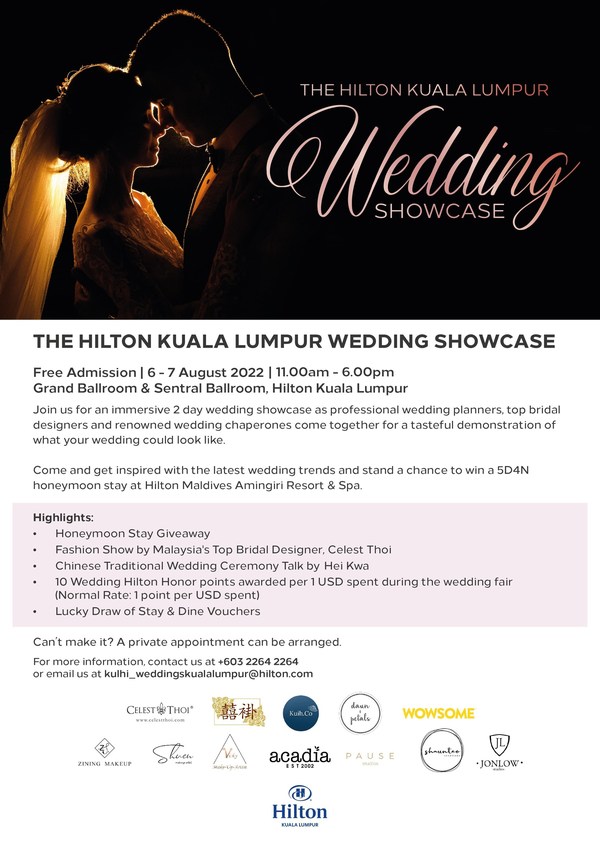 The Hilton Kuala Lumpur Wedding Showcase Makes Its Grand Return