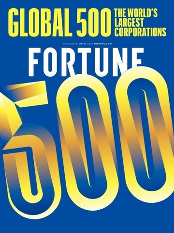 The 2022 Fortune Global 500 cover.