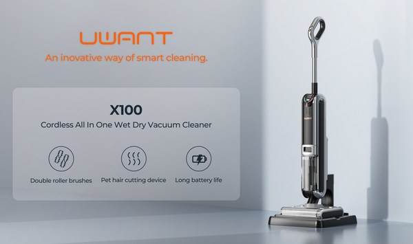 UWANT Launches the X100 Cordless All-In-One Wet Dry Vacuum Cleaner Globally