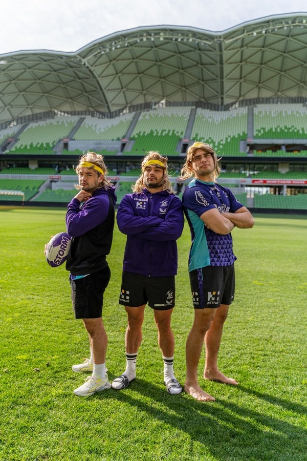 Tiger Brokers Australia-sponsored rugby league Storm clashes with Titans tonight, and 3,000 Paps mullets make fans look like a legend