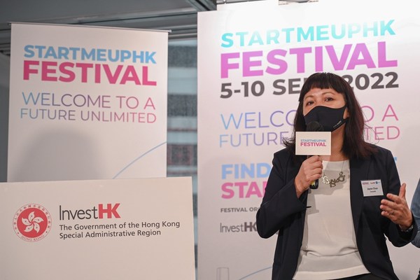 Opening remarks by Jayne Chan,  Head of StartmeupHK at InvestHK