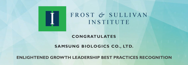 Frost & Sullivan Institute Recognizes Samsung Biologics with the 2022 Global Enlightened Growth Leadership Award for its Commitment to Sustainable Growth