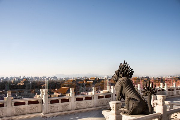 私密露台俯瞰北京城及故宫盛景