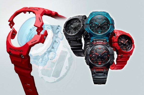 Casio phát hành mẫu đồng hồ G-SHOCK với thiết kế vành bezel và dây đeo tích hợp