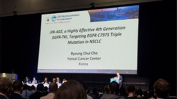 J INTS BIO, Oral presentation of Preclinical results of its Novel Oral 4th Generation EGFR TKI 'JIN-A02' at the 2022 World Conference on Lung Cancer in Vienna, Austria (IASLC 2022 WCLC)