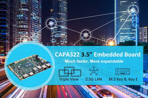 Axiomtek presents the highly expandable 3.5" embedded board with 2.5G LAN and 5G networks- CAPA322