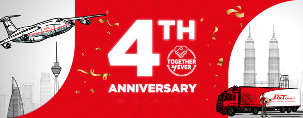 J&T Express Launches "Together, 4ever" Campaign in Celebration of its Fourth Anniversary in Malaysia