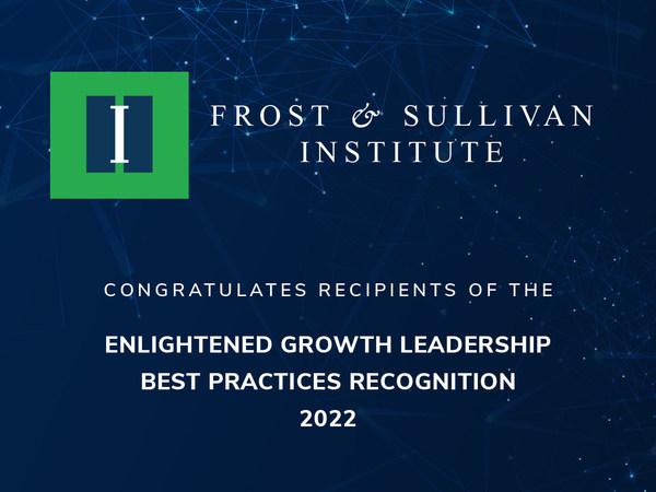 Outstanding Organizations awarded by Frost and Sullivan Institute for Enlightened Growth Leadership