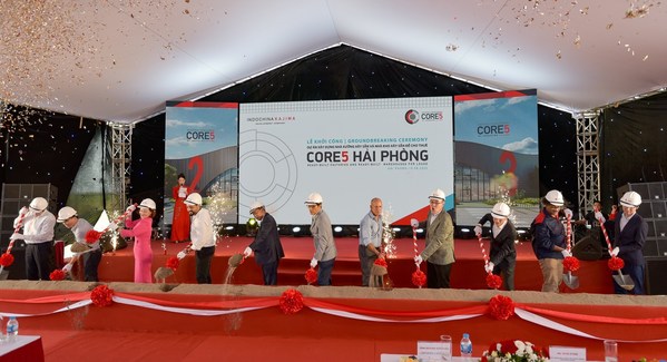 Core5 Vietnamがハイフォンで同社初の産業プロジェクトの起工式を祝う