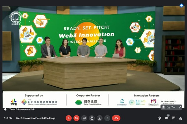 Taipei Entrepreneurs Hub and Cathay Financial Holdings Held the “Ready. Set. Pitch! Web3 Innovation Fintech Challenge”