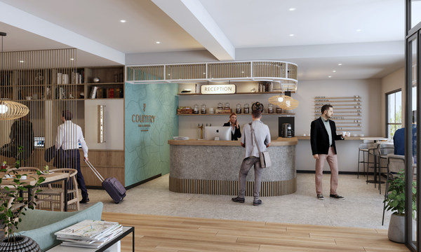 Country Inn & Suites by Radisson lobby rendering